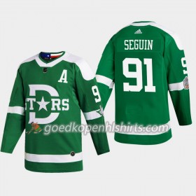 Dallas Stars Tyler Seguin 91 Adidas 2020 Winter Classic Authentic Shirt - Mannen